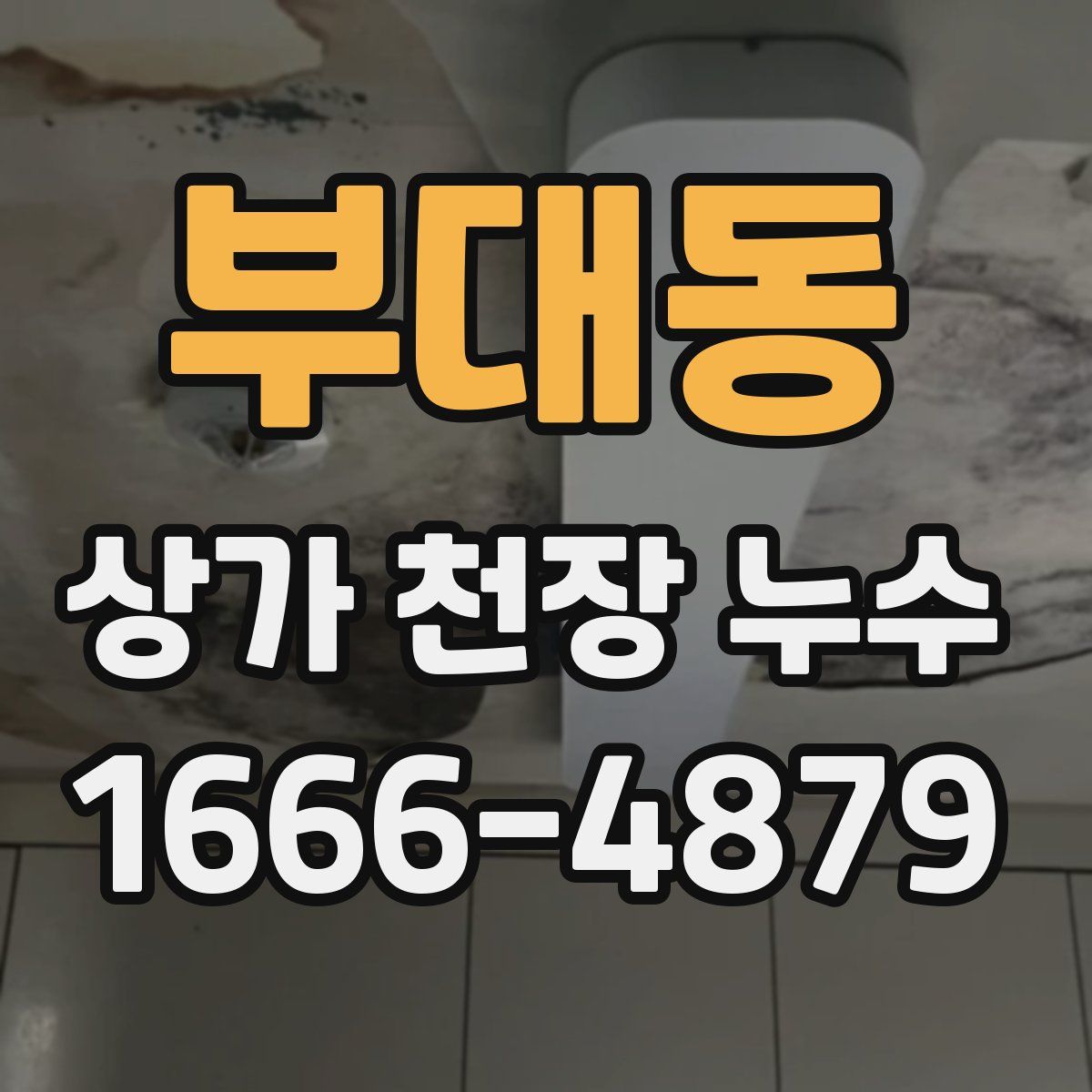 부대동 상가 천장 누수