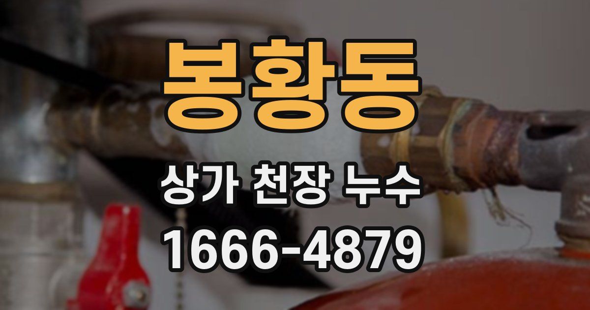 봉황동 상가 천장 누수