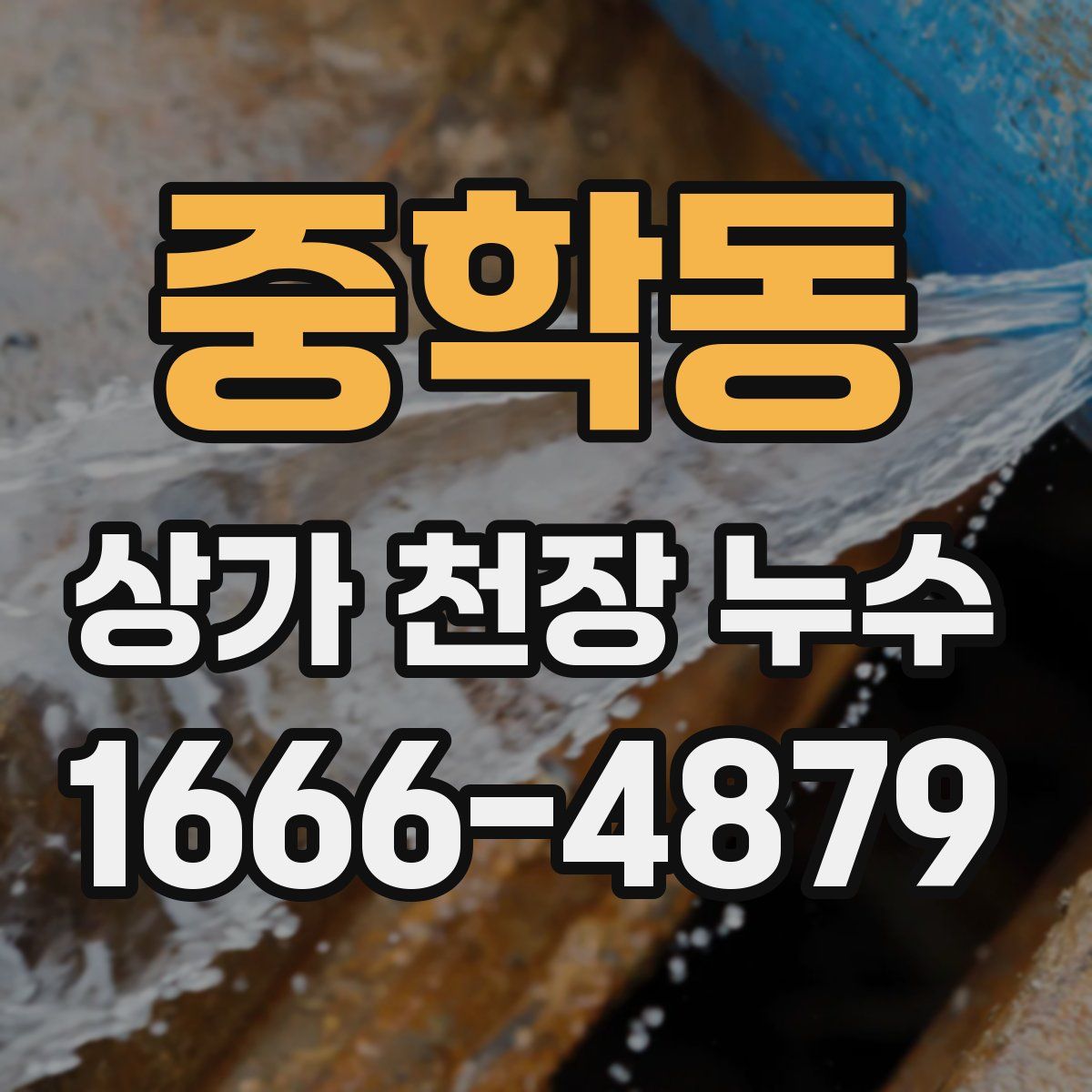 중학동 상가 천장 누수