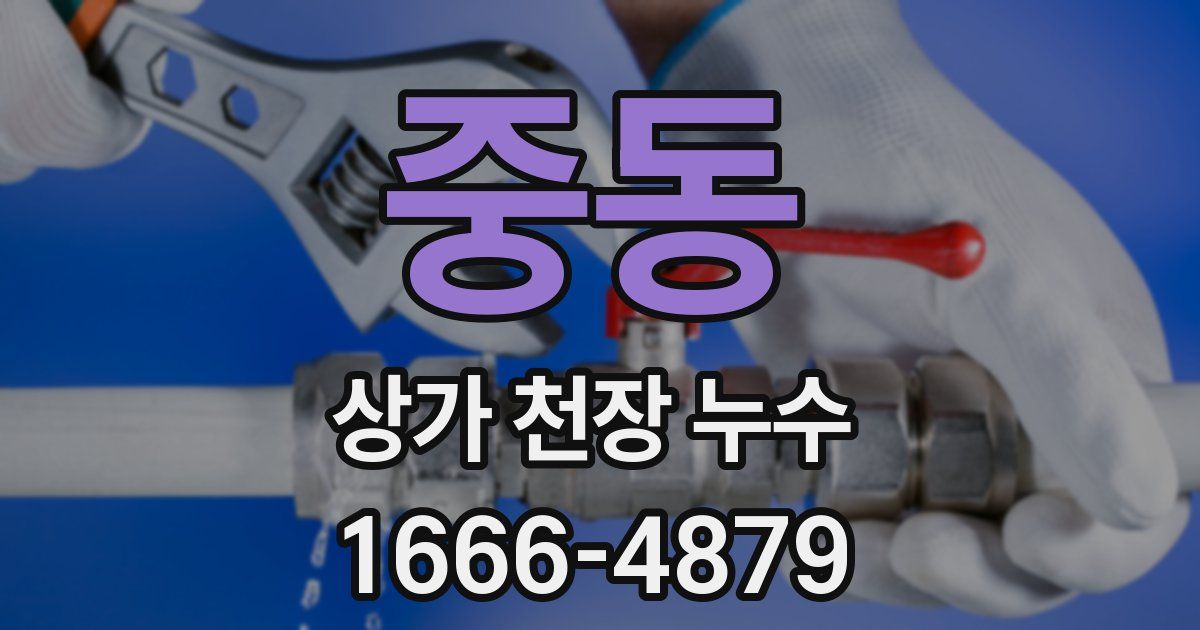 중동 상가 천장 누수
