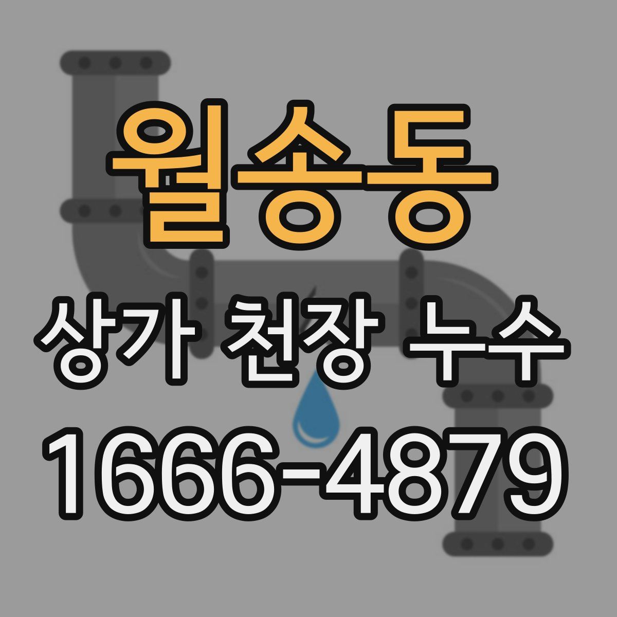 월송동 상가 천장 누수
