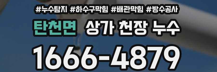 탄천면 상가 천장 누수