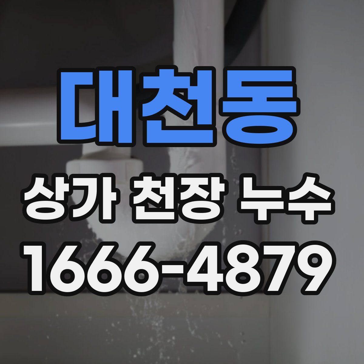 대천동 상가 천장 누수