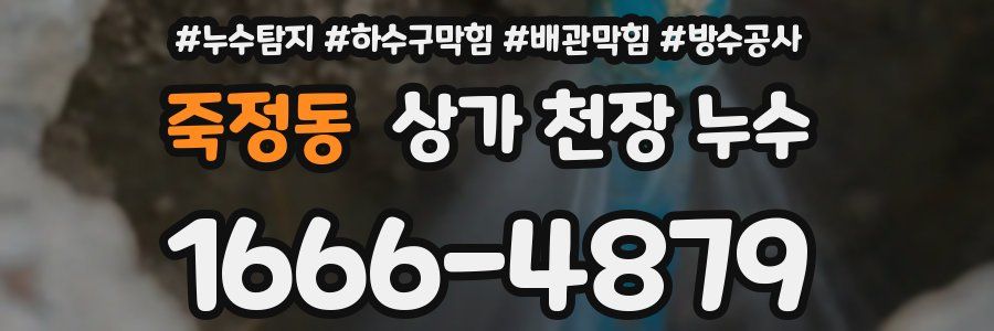 죽정동 상가 천장 누수