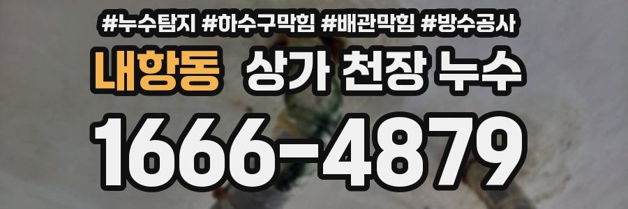 내항동 상가 천장 누수