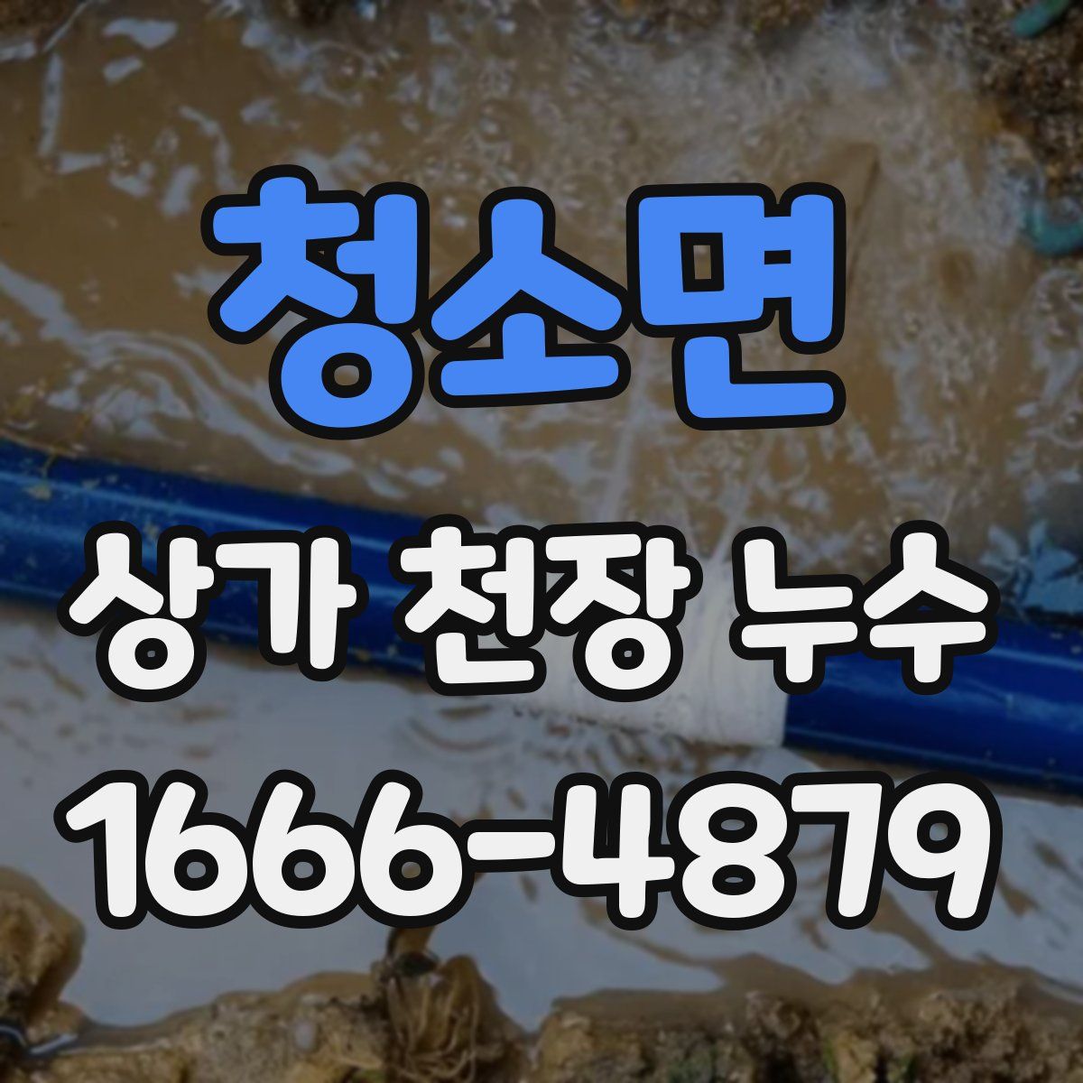 청소면 상가 천장 누수