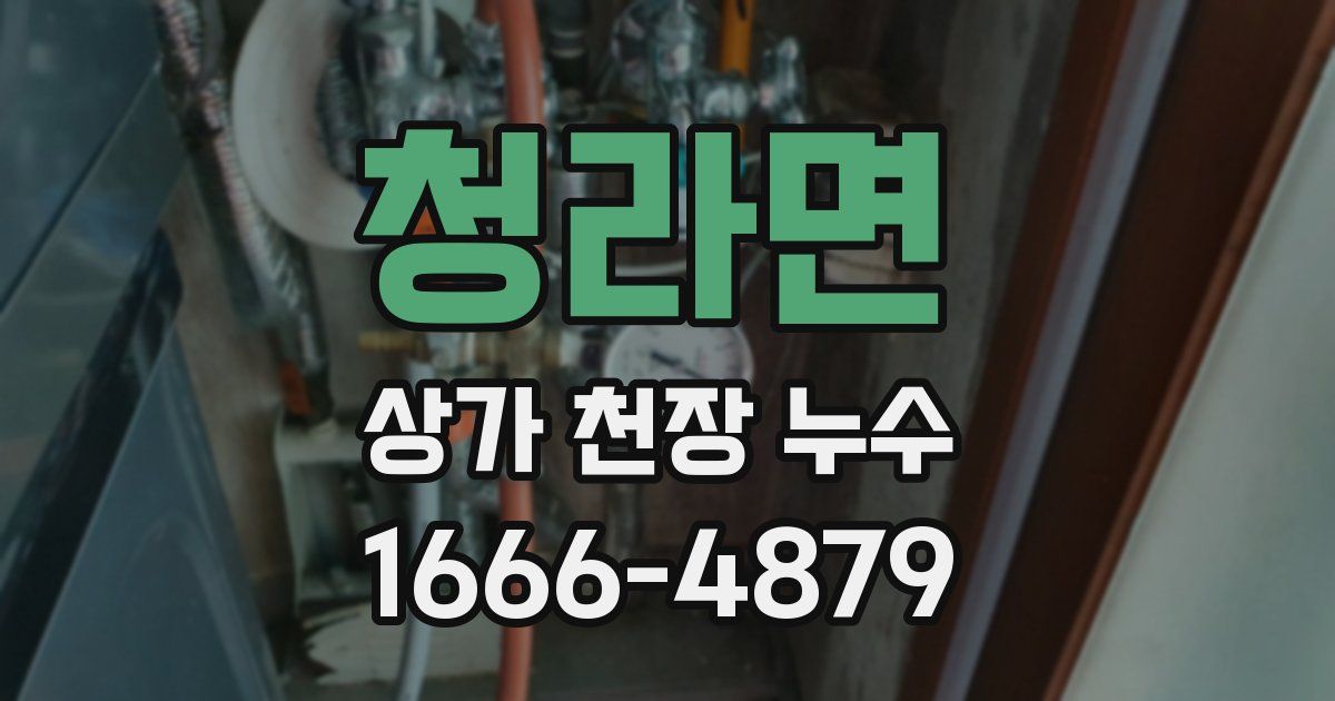 청라면 상가 천장 누수