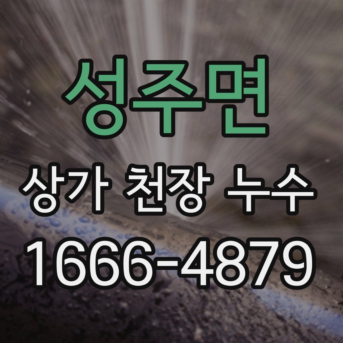 성주면 상가 천장 누수