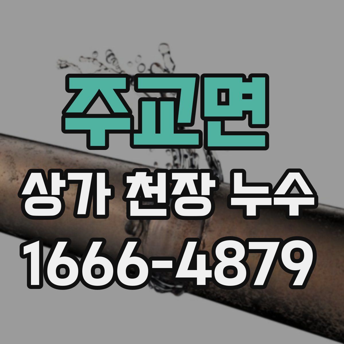 주교면 상가 천장 누수