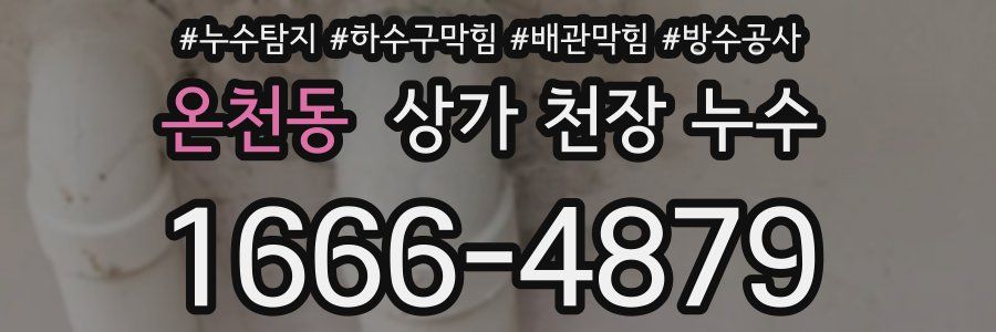 온천동 상가 천장 누수