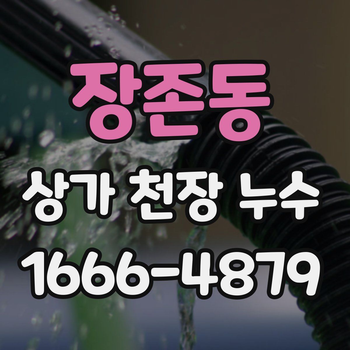 장존동 상가 천장 누수