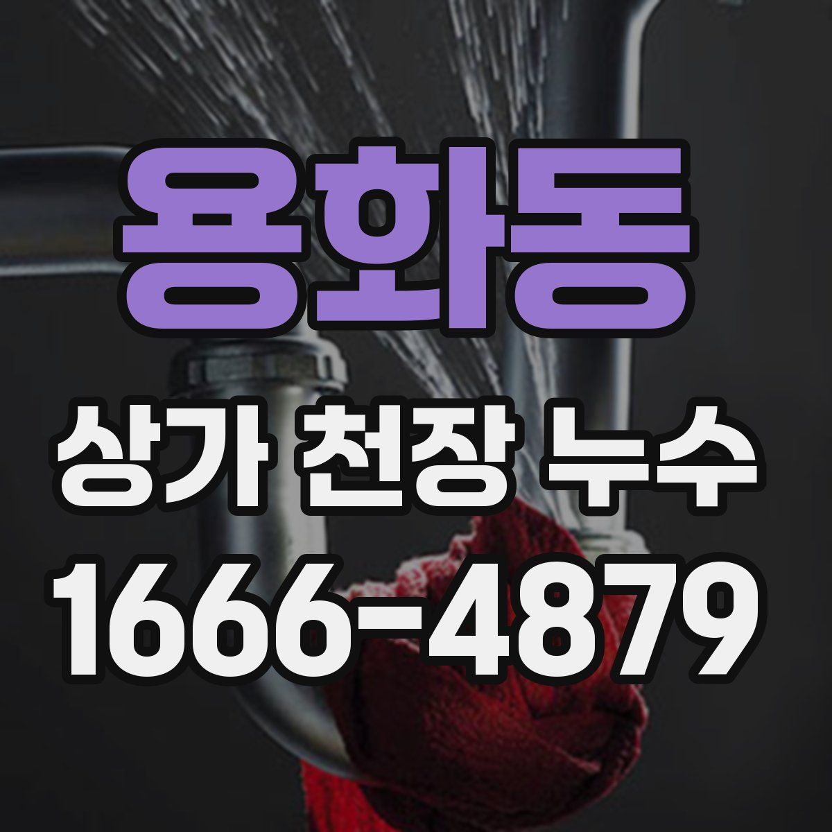 용화동 상가 천장 누수