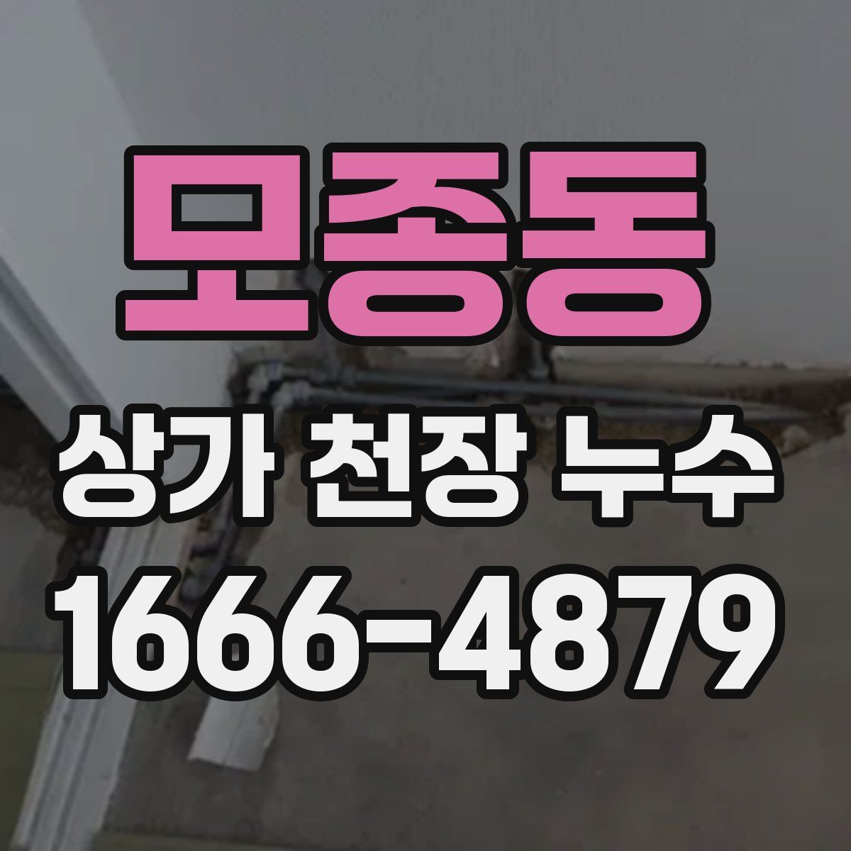 모종동 상가 천장 누수