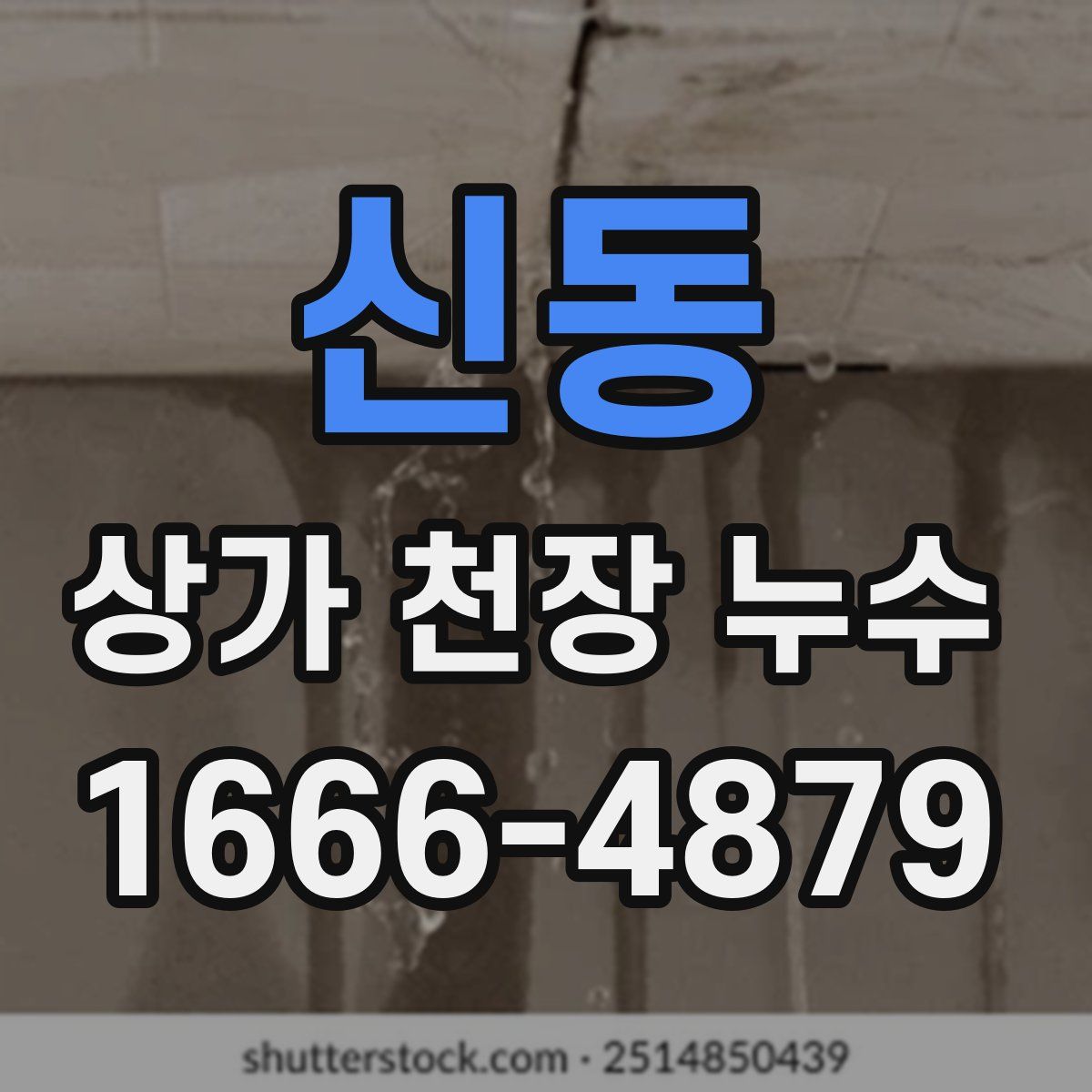 신동 상가 천장 누수