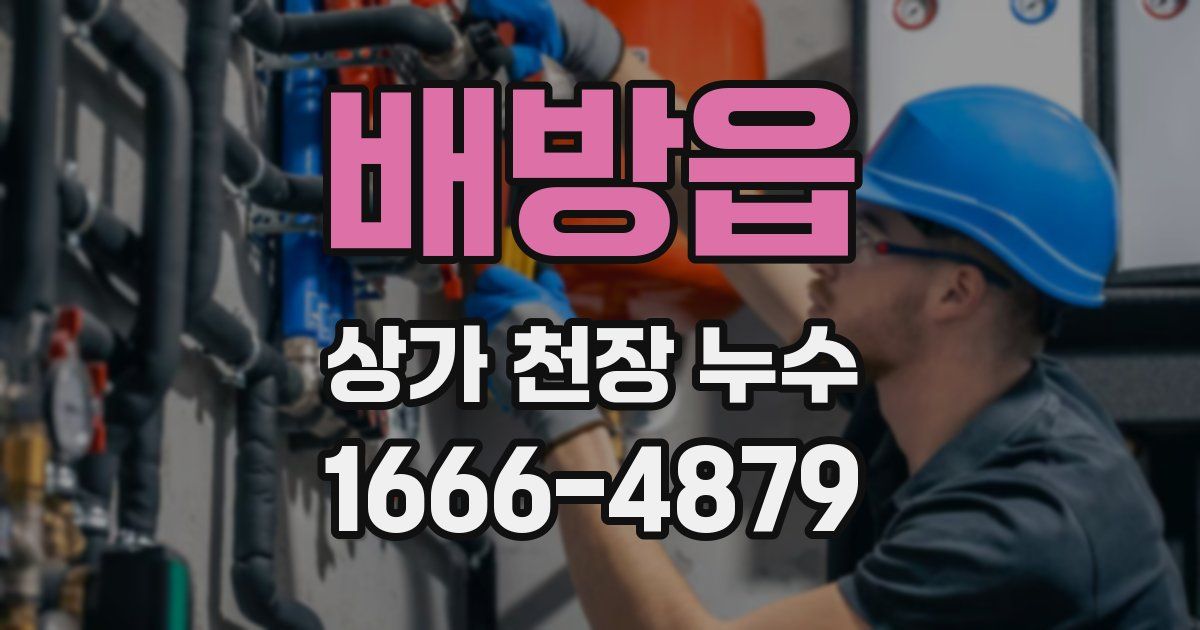 배방읍 상가 천장 누수