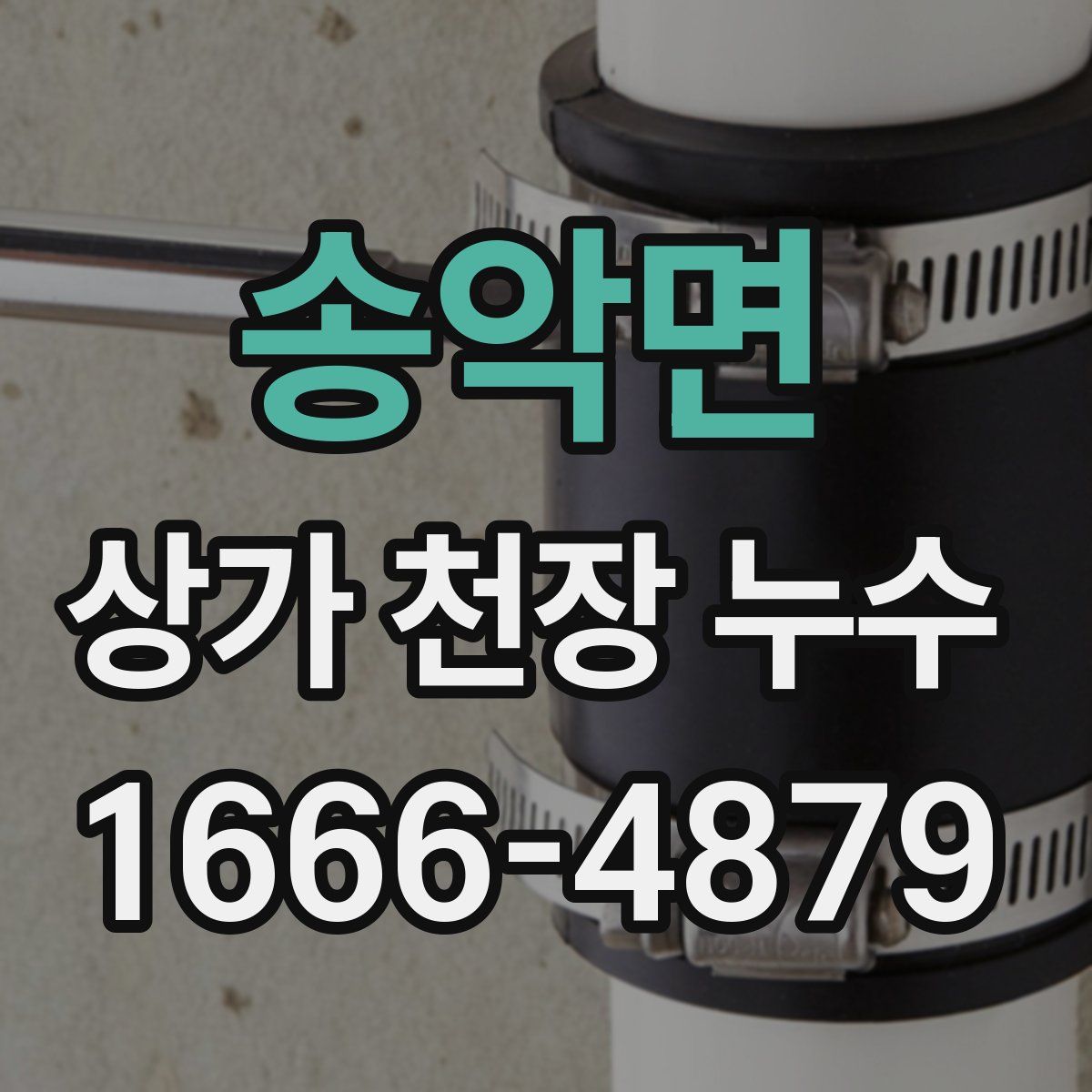송악면 상가 천장 누수