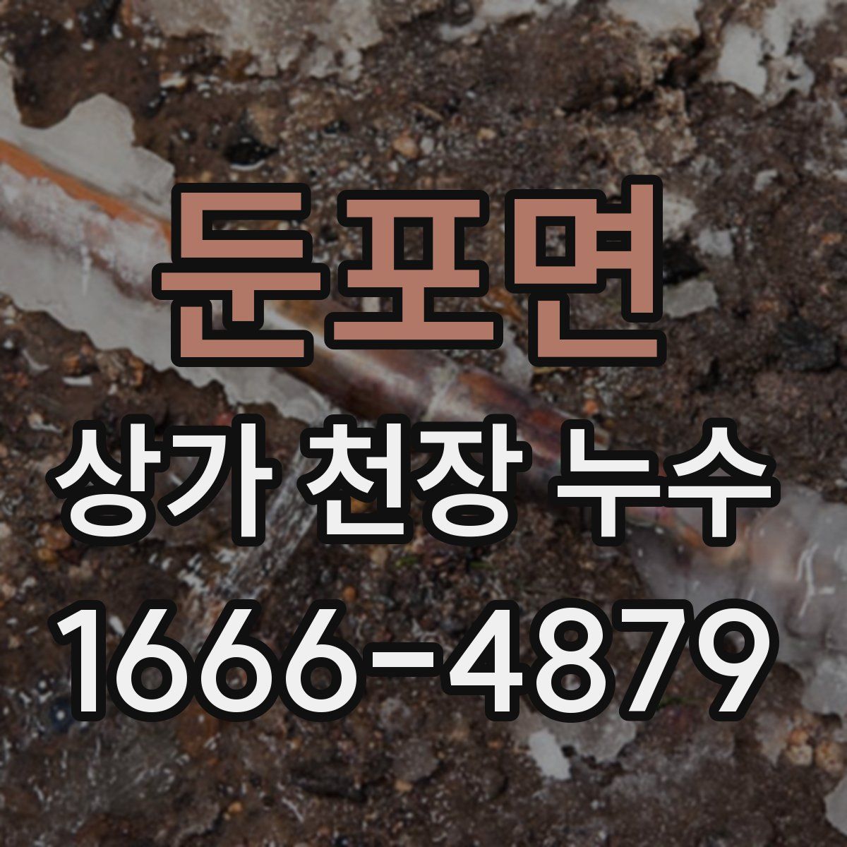 둔포면 상가 천장 누수