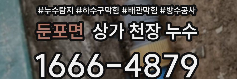 둔포면 상가 천장 누수