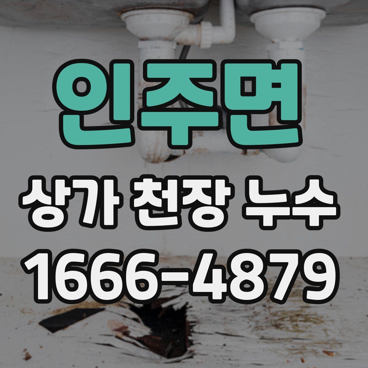 인주면 상가 천장 누수