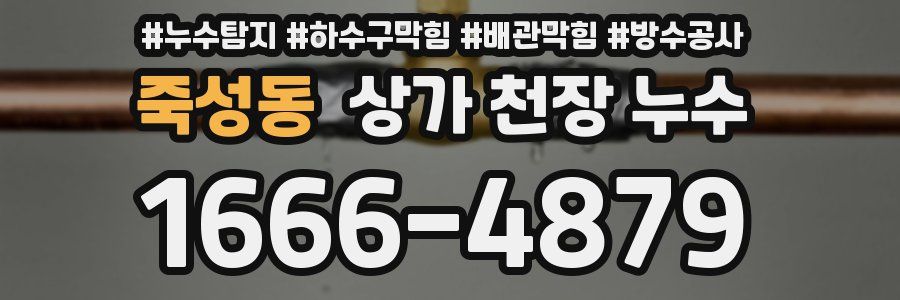 죽성동 상가 천장 누수