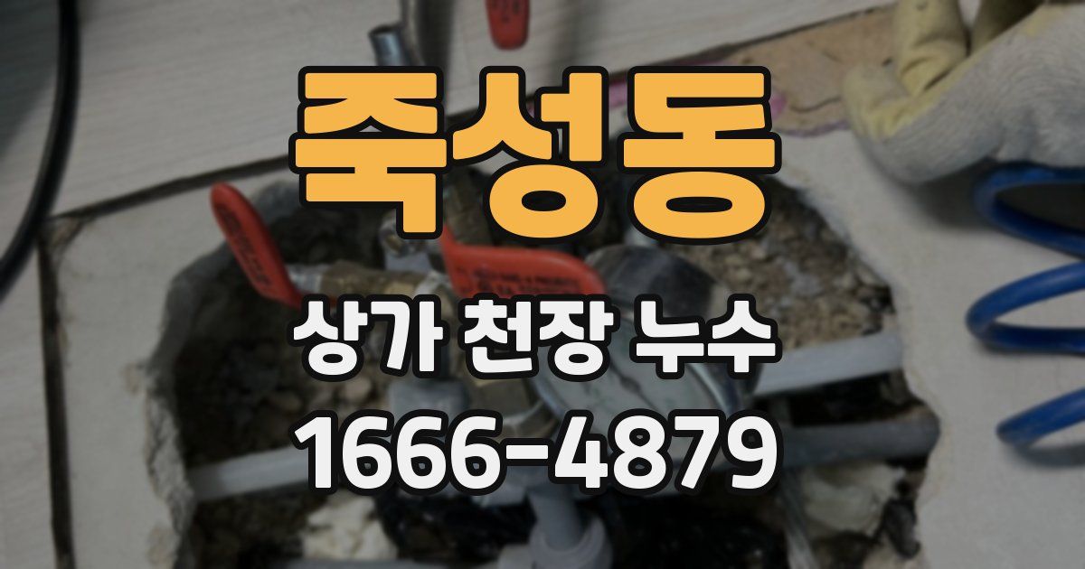 죽성동 상가 천장 누수