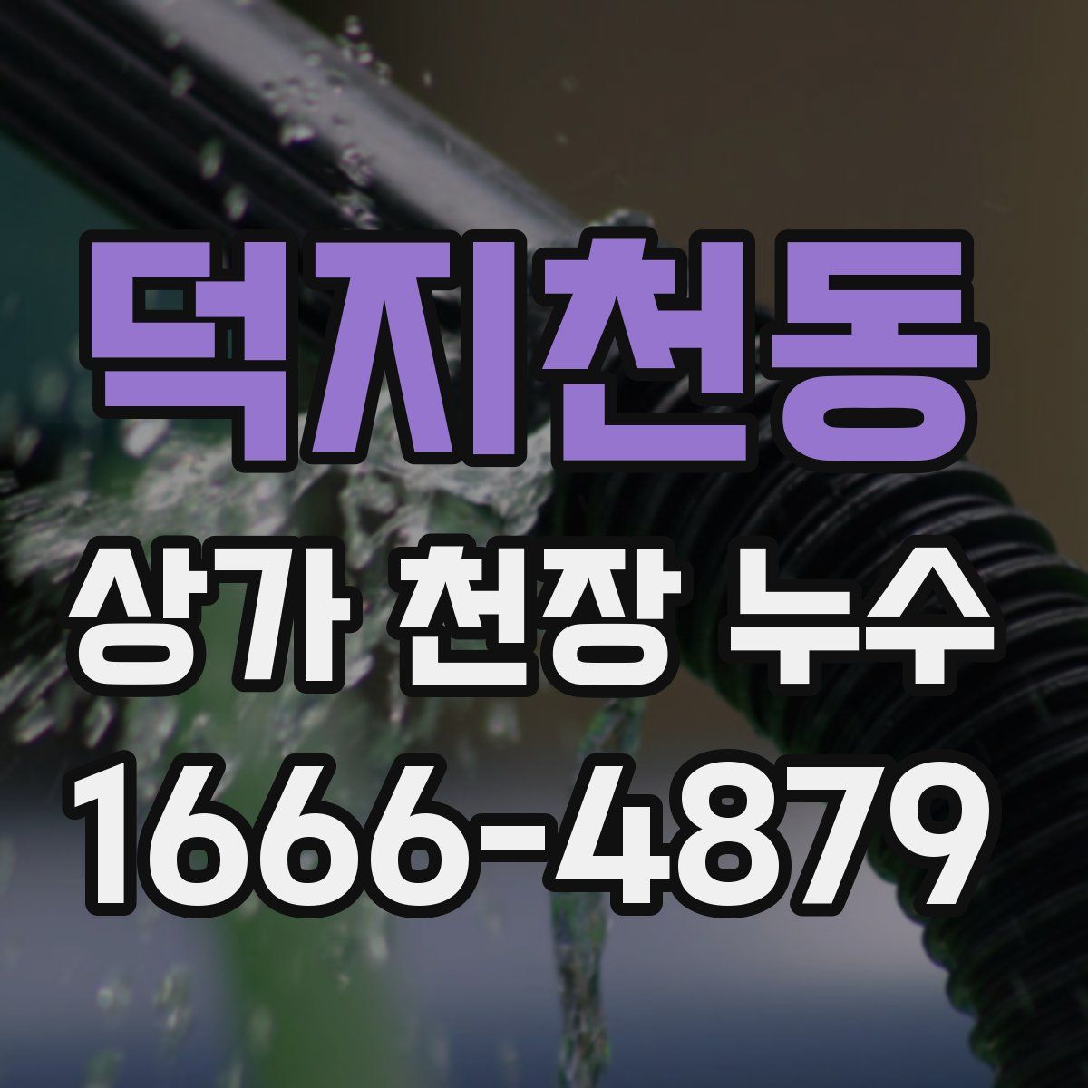 덕지천동 상가 천장 누수