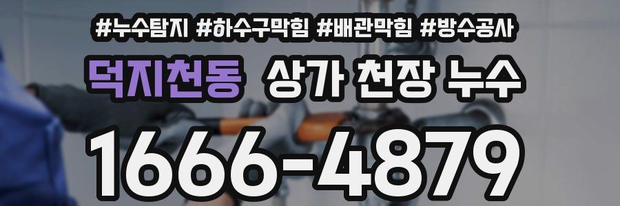 덕지천동 상가 천장 누수