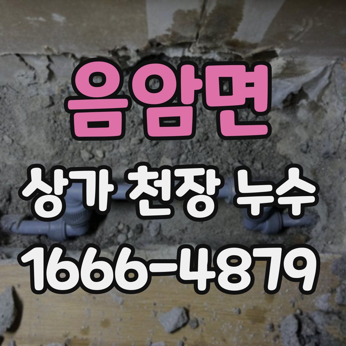 음암면 상가 천장 누수