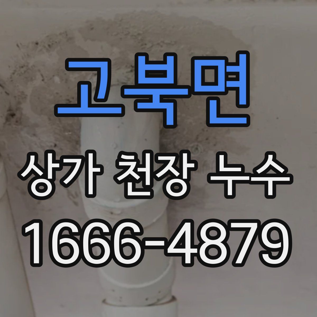 고북면 상가 천장 누수