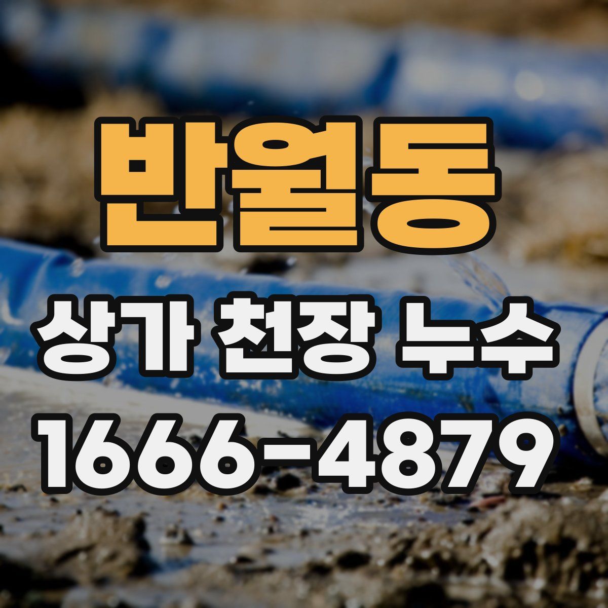 반월동 상가 천장 누수