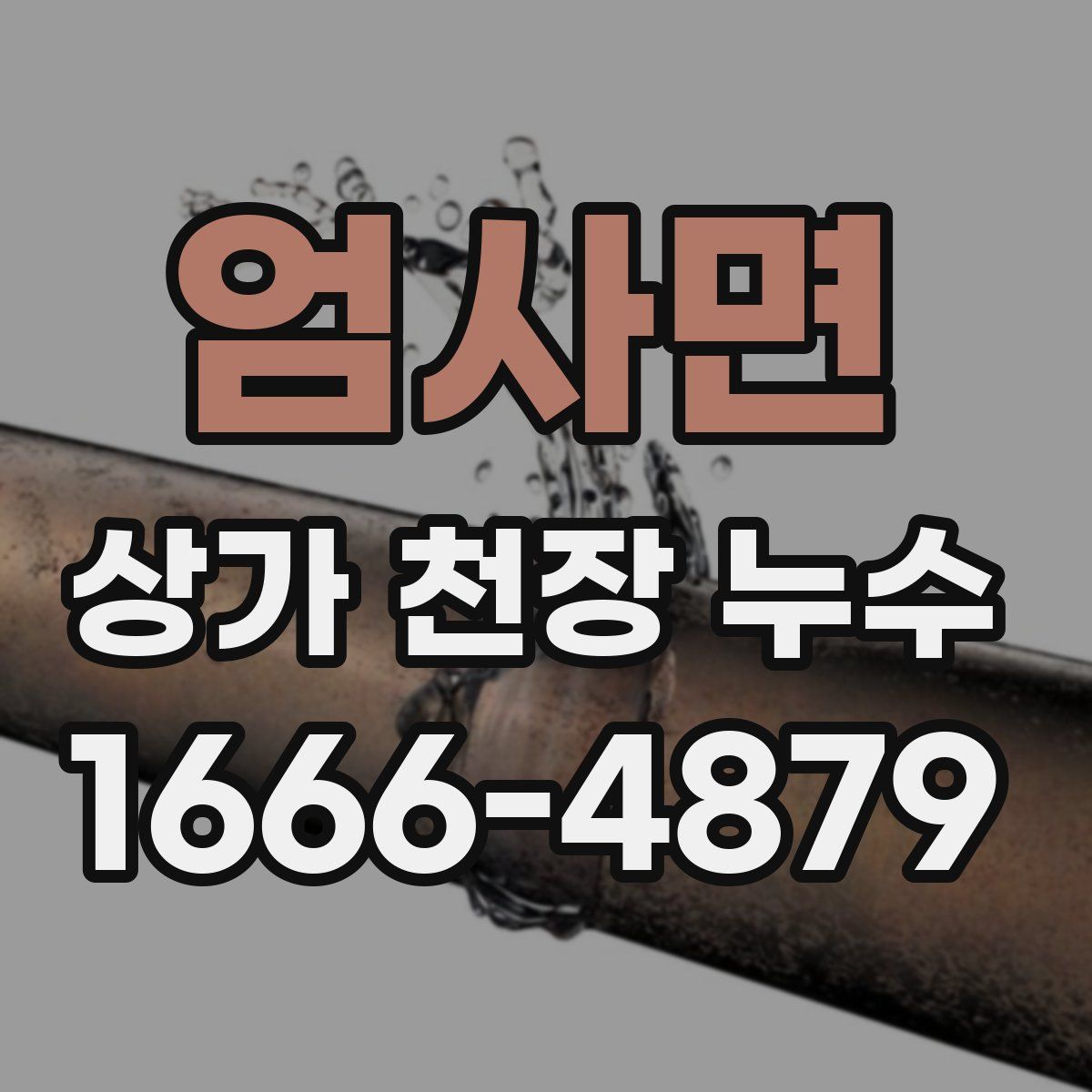 엄사면 상가 천장 누수