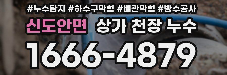 신도안면 상가 천장 누수