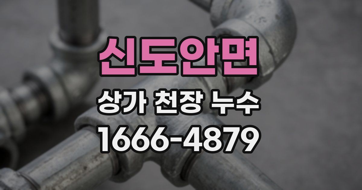 신도안면 상가 천장 누수