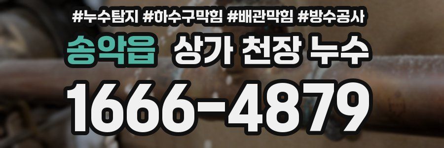 송악읍 상가 천장 누수