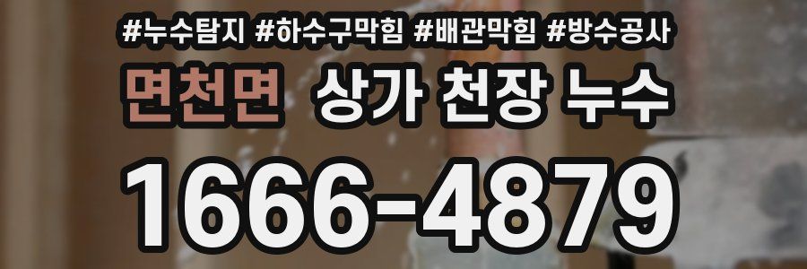 면천면 상가 천장 누수