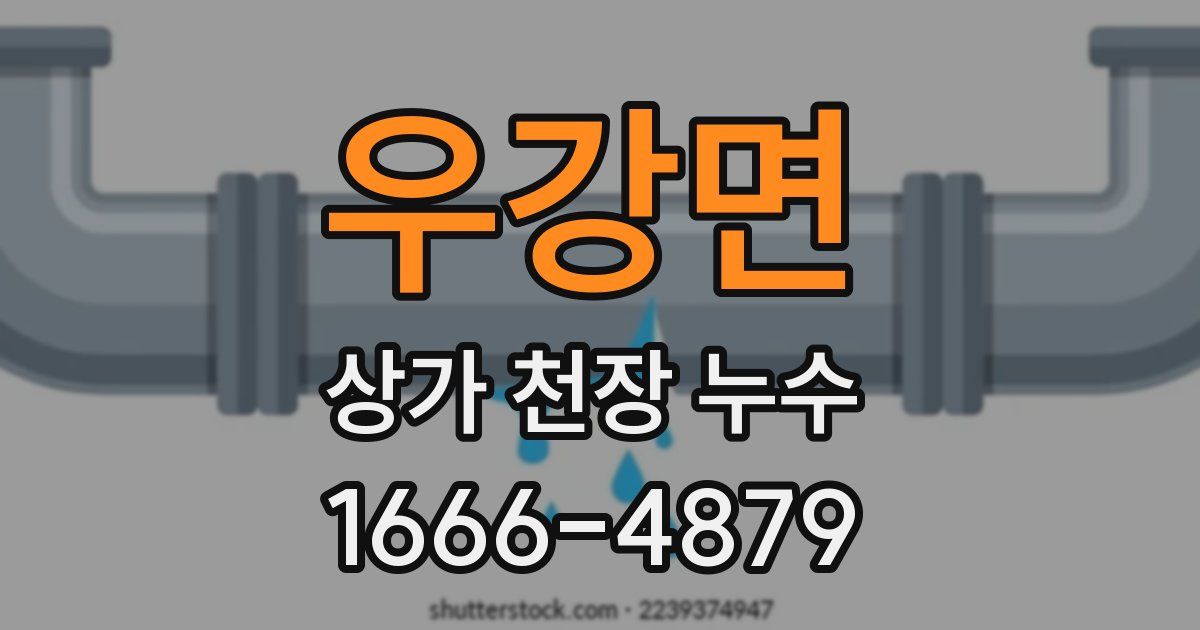 우강면 상가 천장 누수