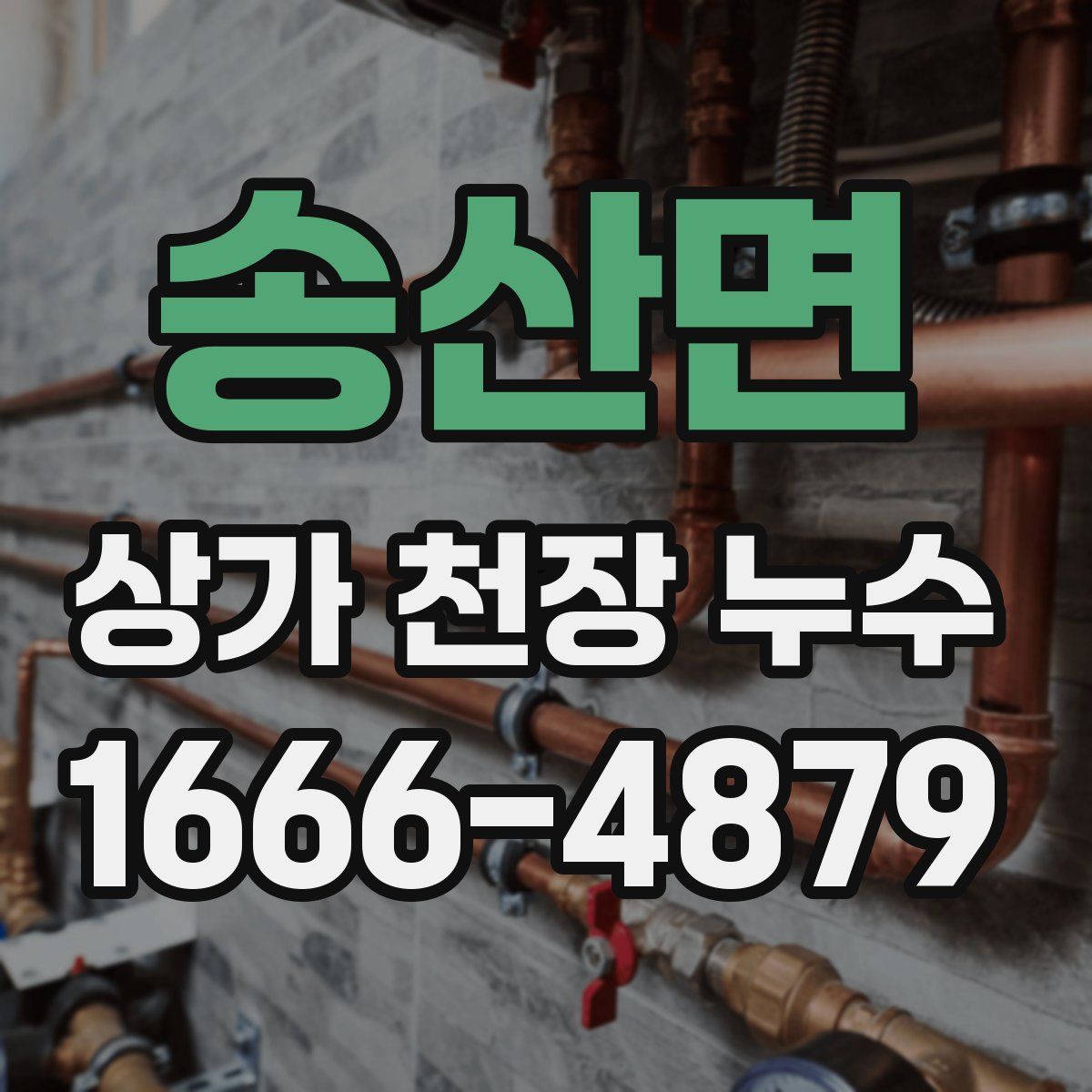 송산면 상가 천장 누수
