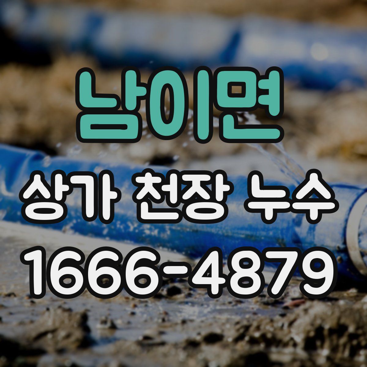 남이면 상가 천장 누수