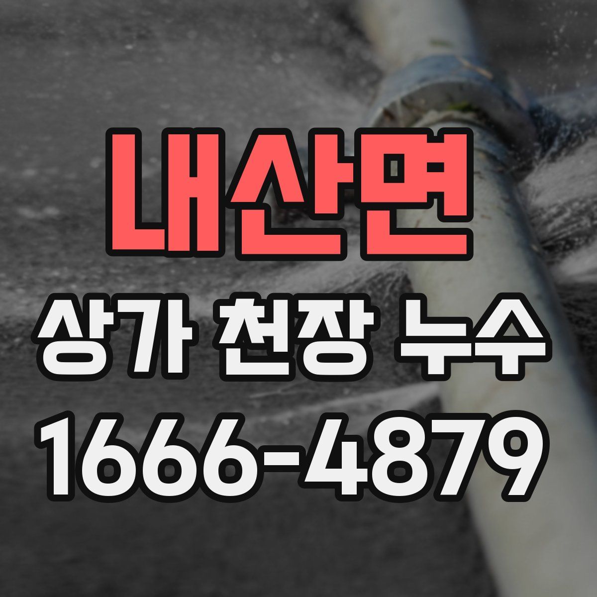 내산면 상가 천장 누수