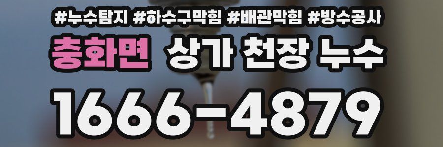 충화면 상가 천장 누수