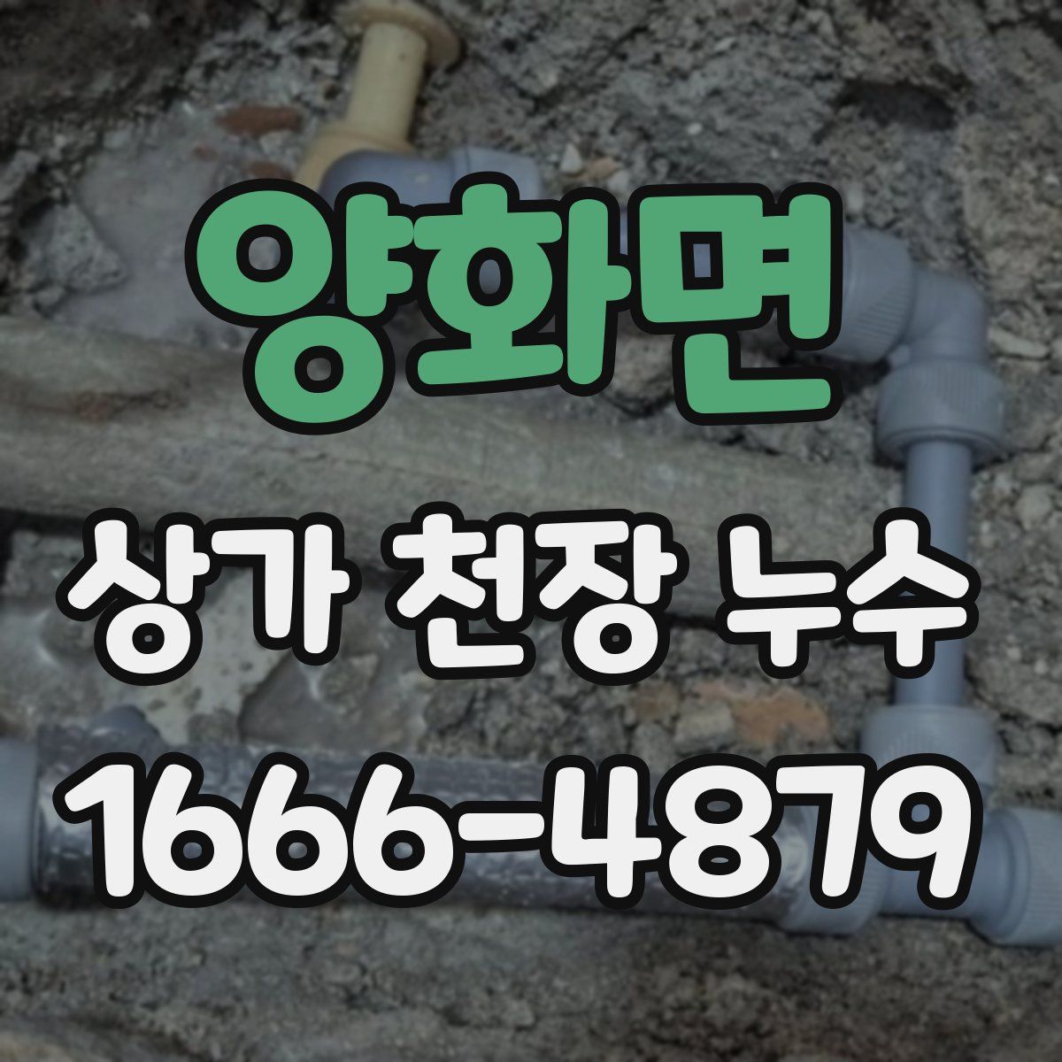 양화면 상가 천장 누수