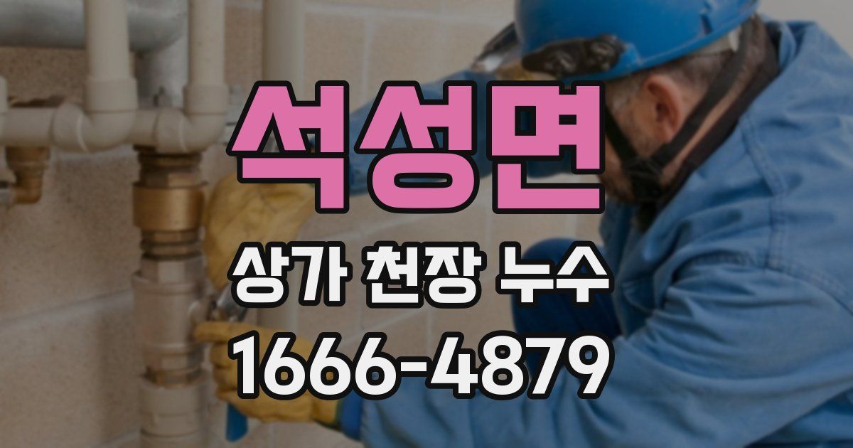 석성면 상가 천장 누수