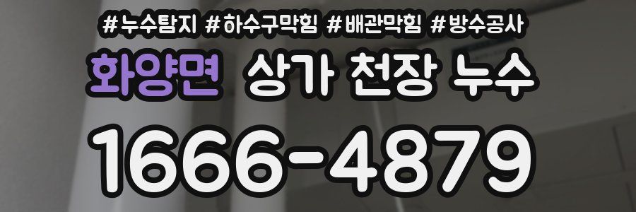 화양면 상가 천장 누수