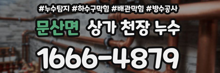 문산면 상가 천장 누수