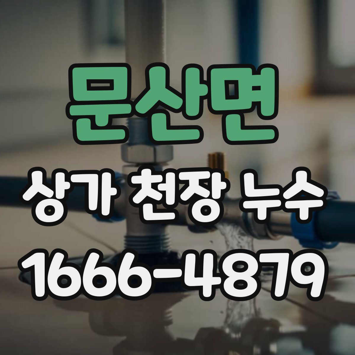 문산면 상가 천장 누수