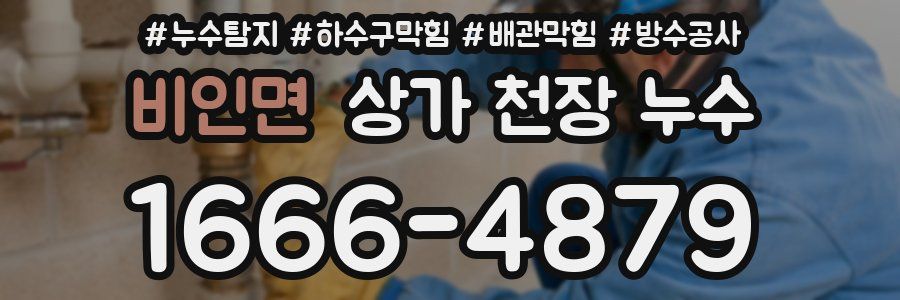 비인면 상가 천장 누수