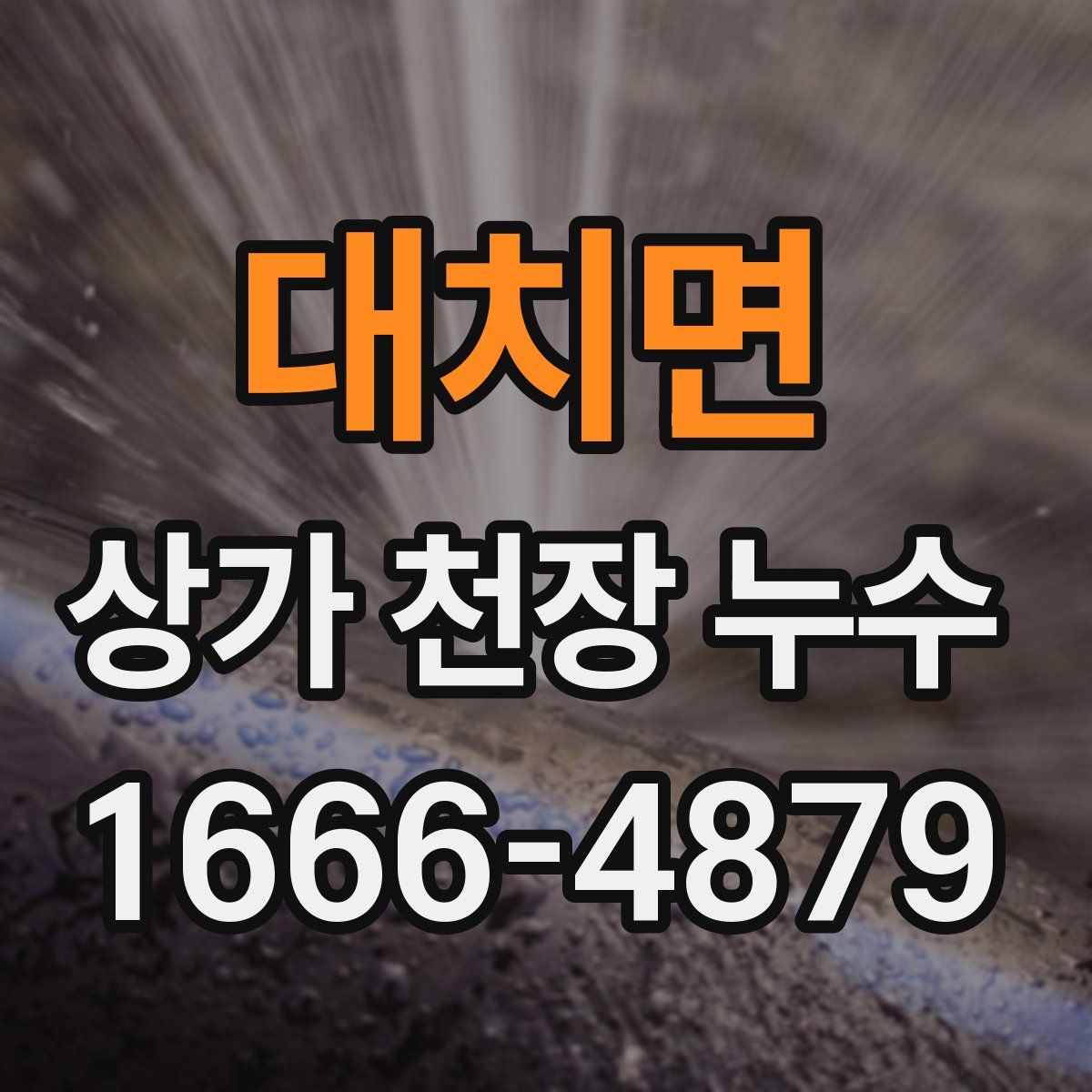 대치면 상가 천장 누수