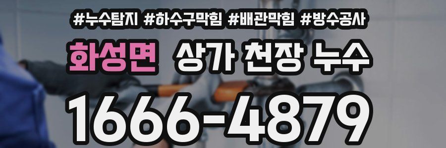 화성면 상가 천장 누수