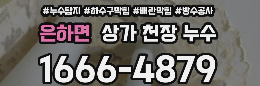 은하면 상가 천장 누수