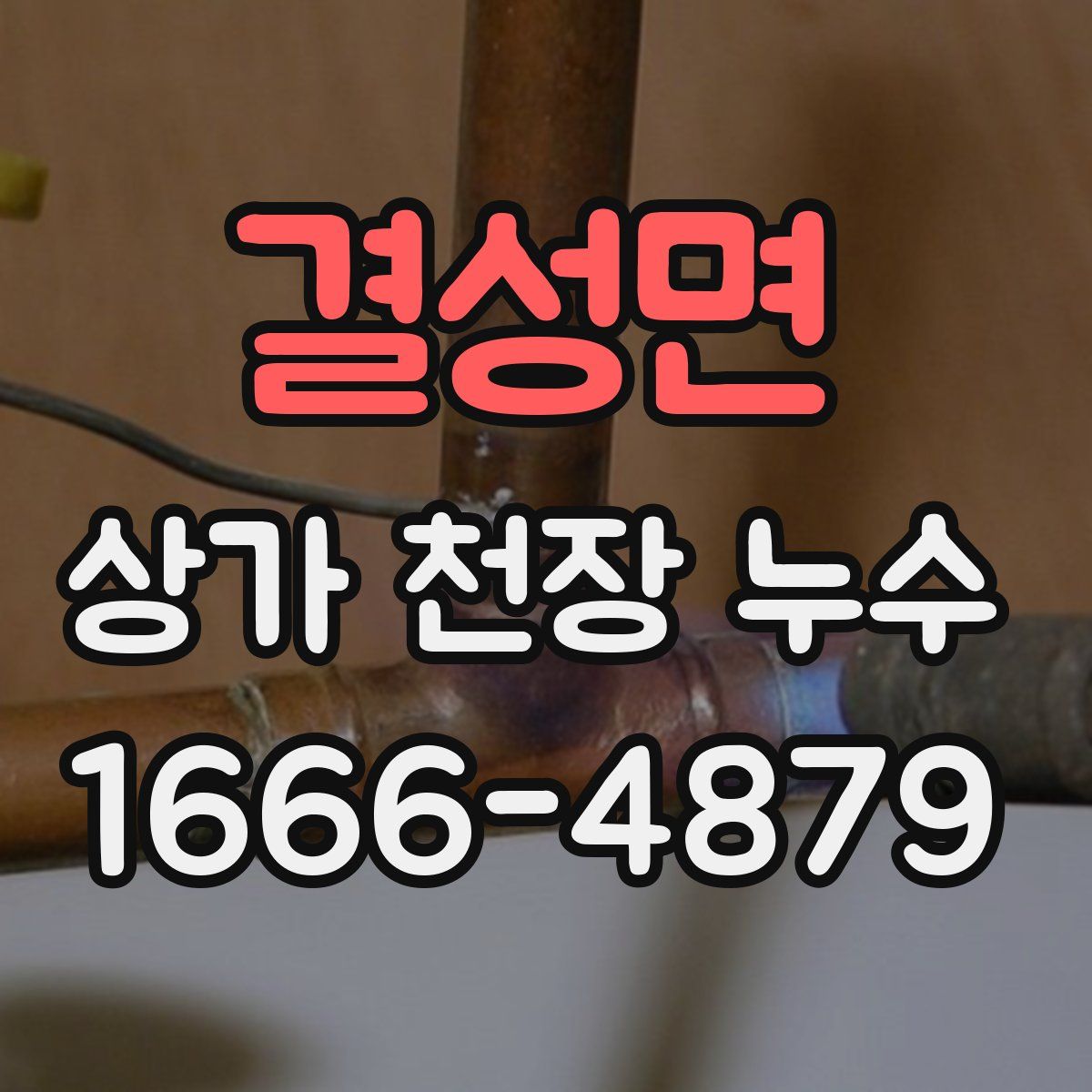 결성면 상가 천장 누수